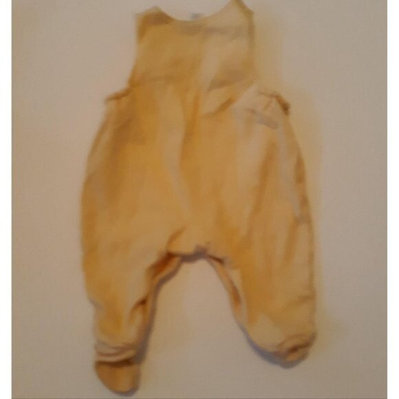 Carters Baby Girl One Piece Pajamas S 0-3M Yellow & White Animal Design Cotton - Picture 5 of 6